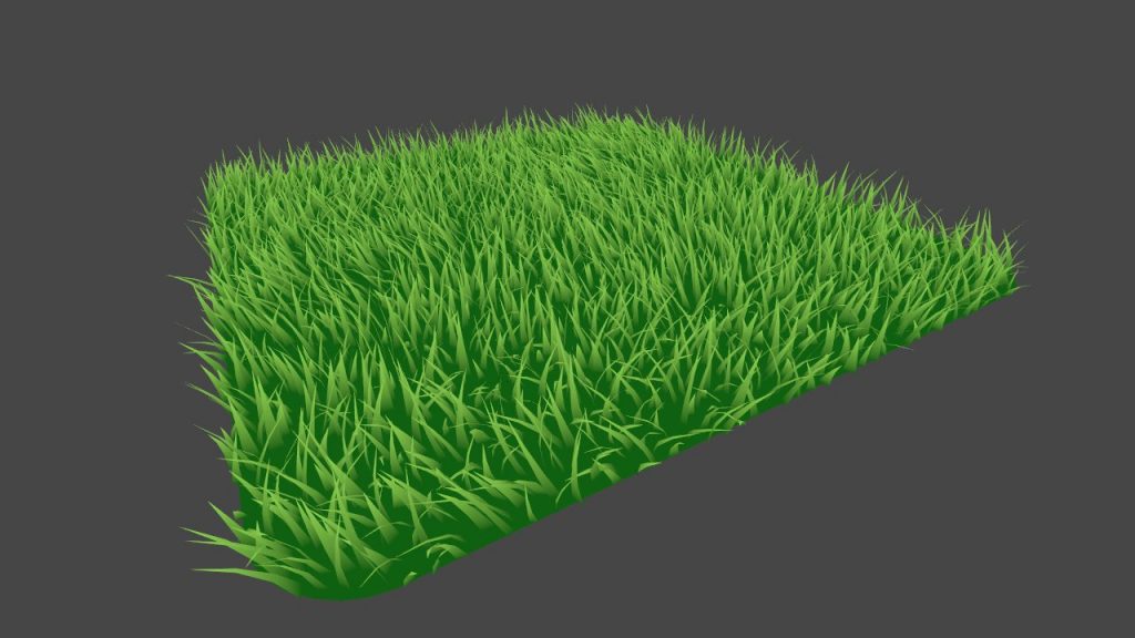 трава с естественным наклоном