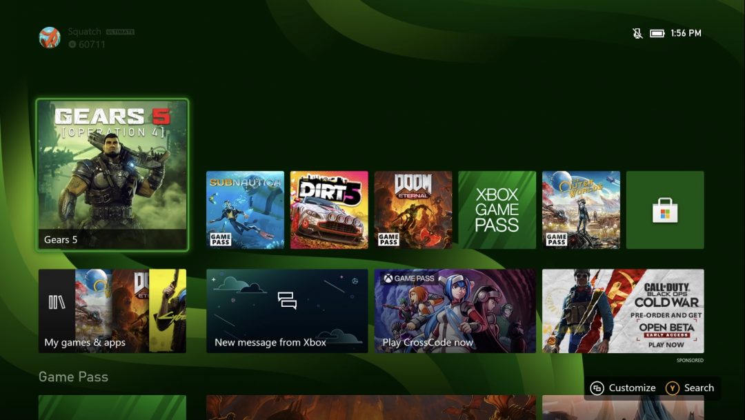 В новом ролике Microsoft показала интерфейс и игры Xbox Series X