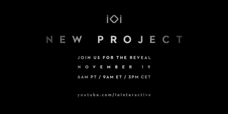 Сегодня состоится анонс нового проекта от IO Interactive
