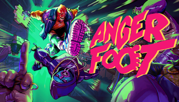 Gameplay of Anger Foot — action with «ass-kicking feet» from Devolver Digital